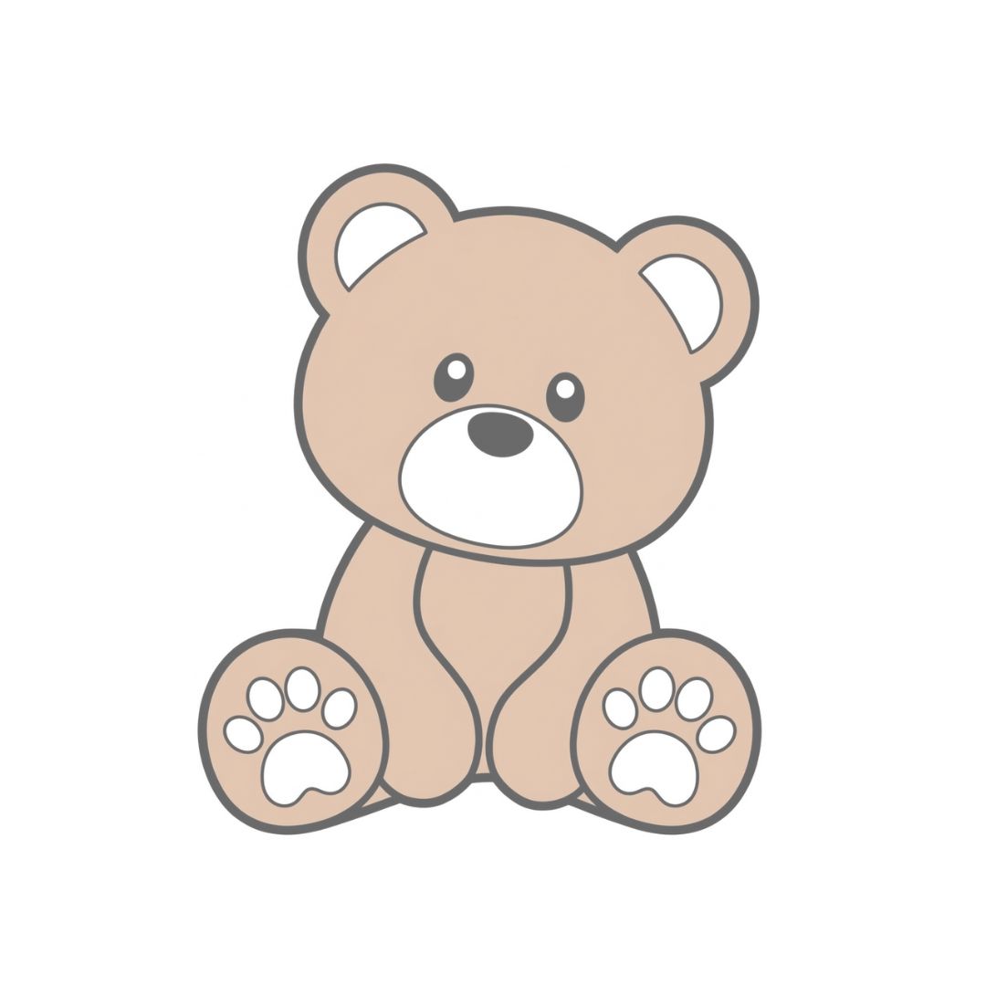 Button Nose Bear Cookie Cutter & 3D Stamp Set