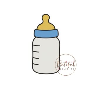 Baby Bottle Cookie Cutter & Stamp Set