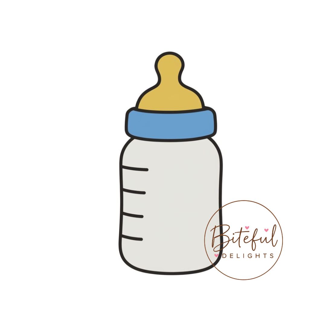 Baby Bottle Cookie Cutter & Stamp Set