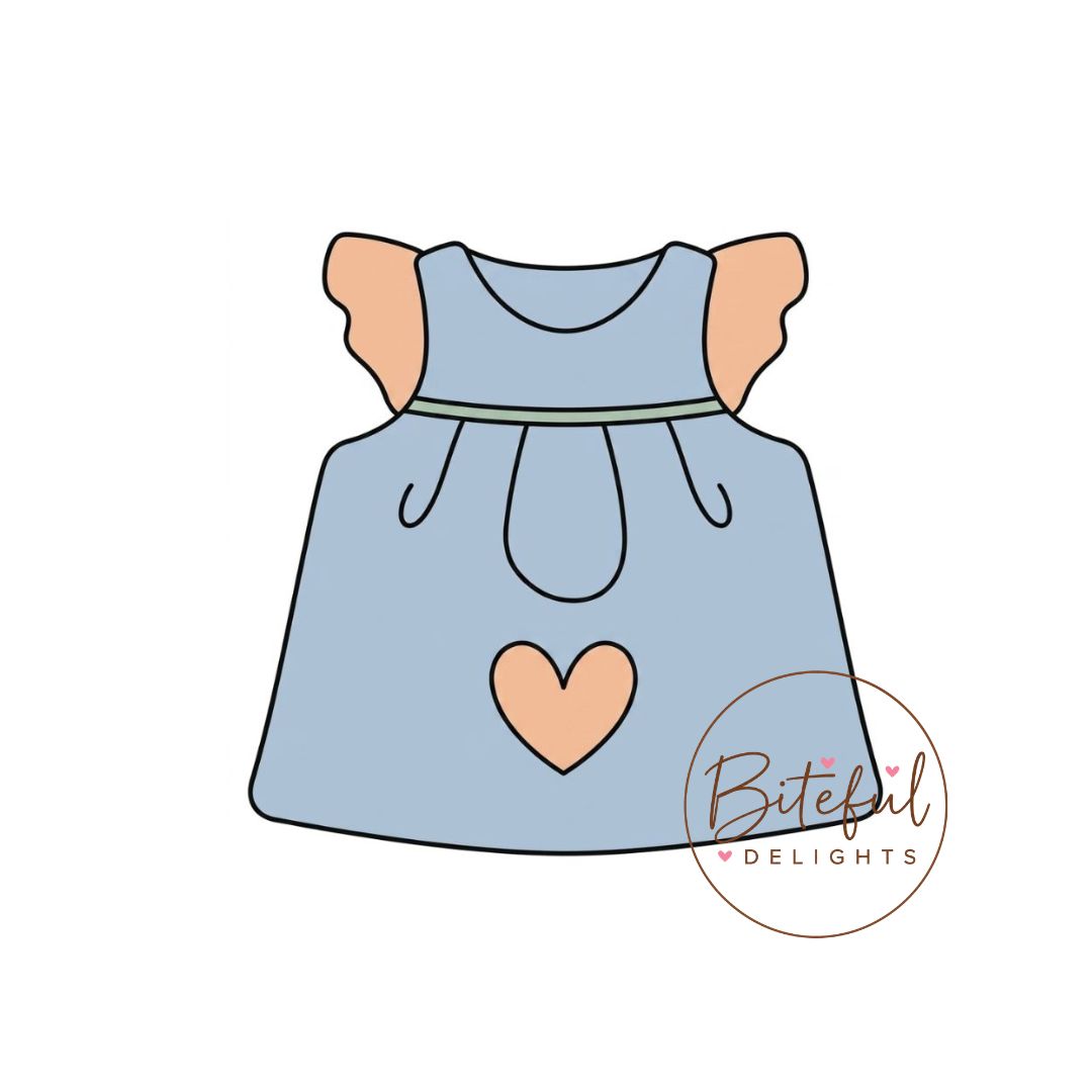 Baby Dress Cookie Cutter & Stamp Set