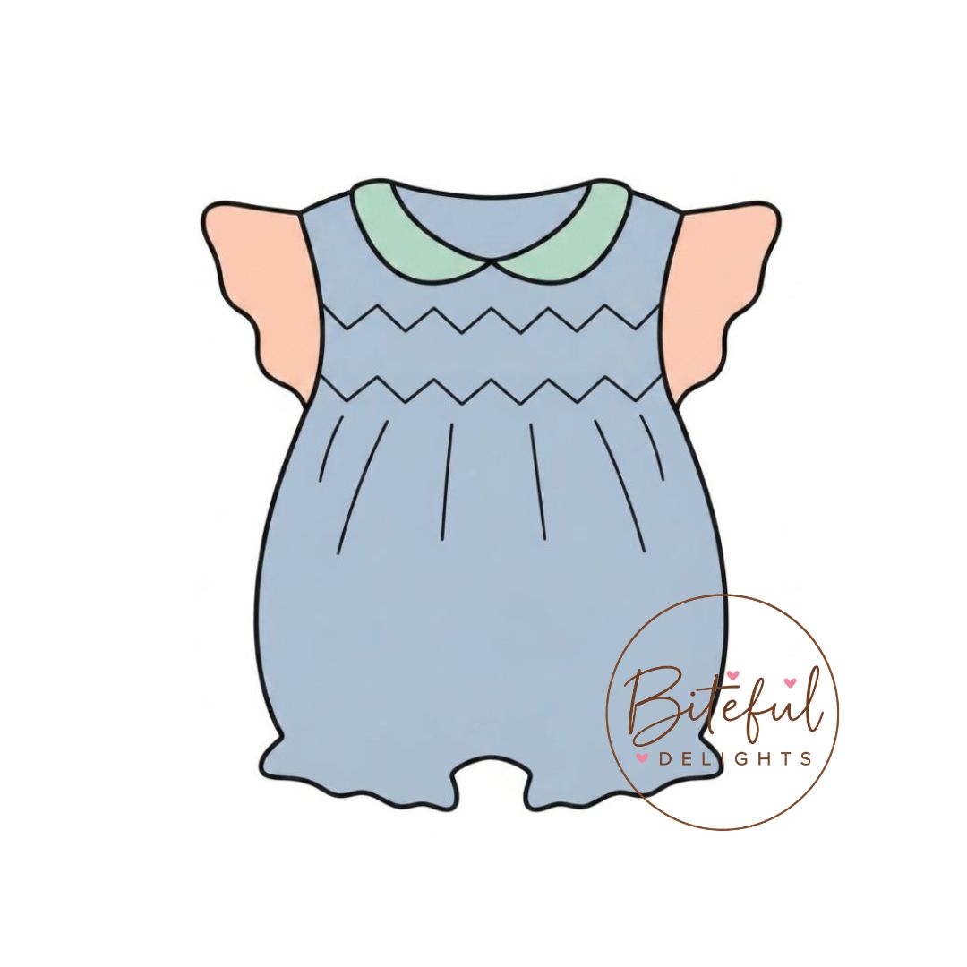 Baby Romper Cookie Cutter & Stamp Set