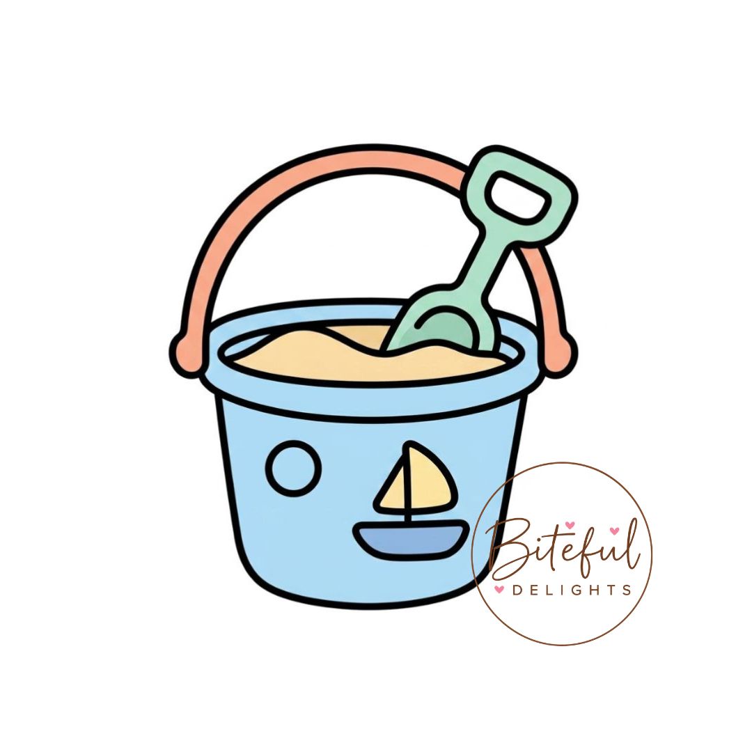 Beach Bucket & Spade Cookie Cutter & Stamp Set