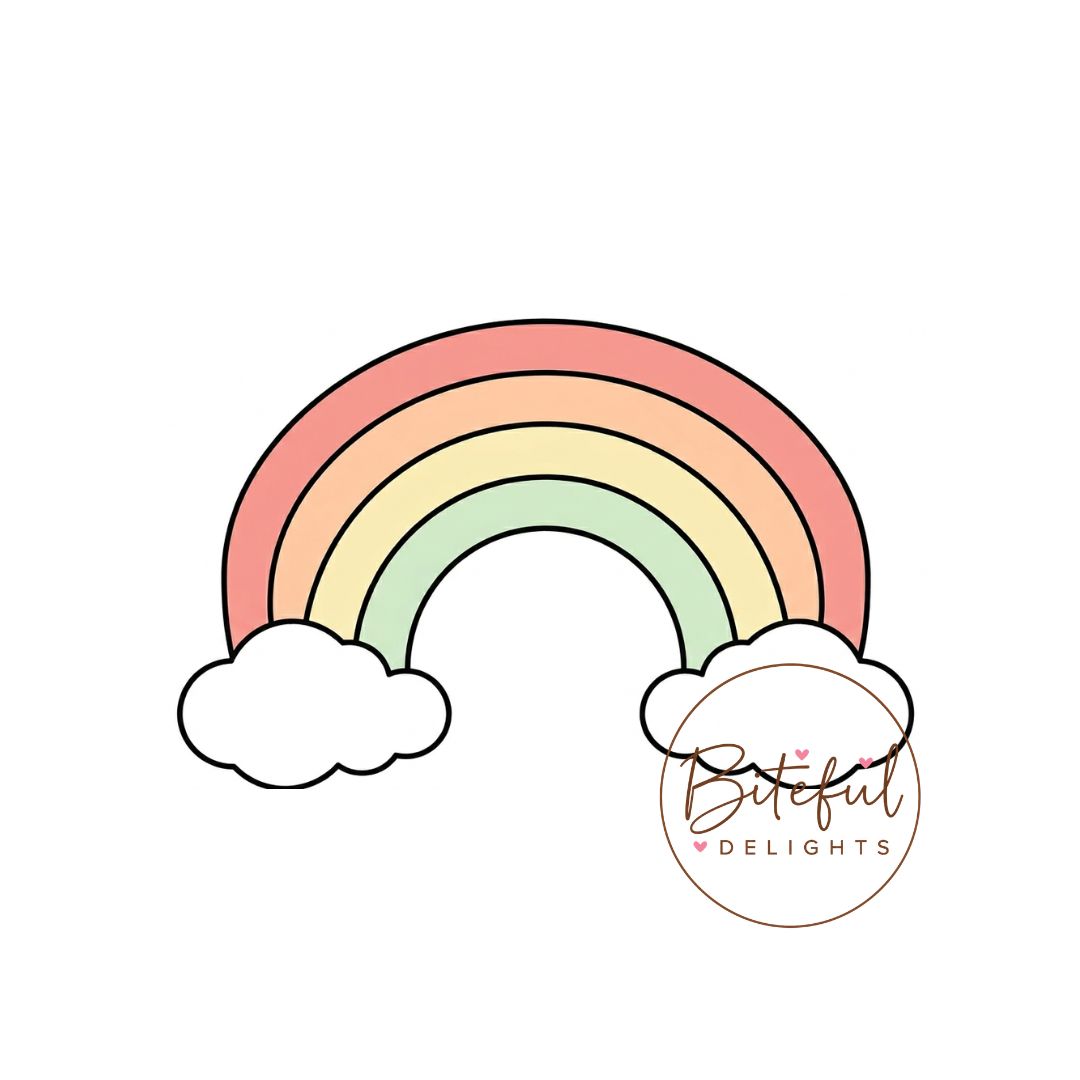 Boho Rainbow Cookie Cutter & Stamp Set