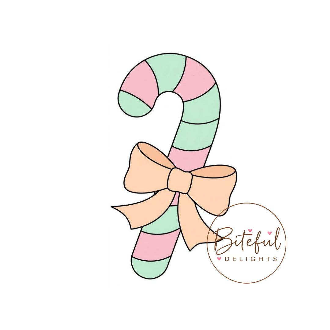 Candy Cane Cookie Cutter & Stamp Set