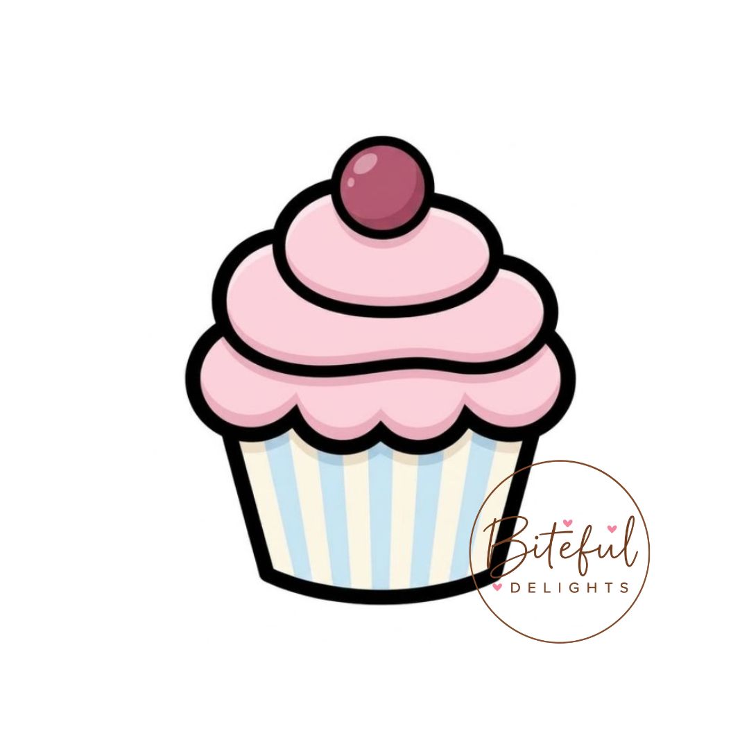 Cupcake Cookie Cutter & Stamp Set