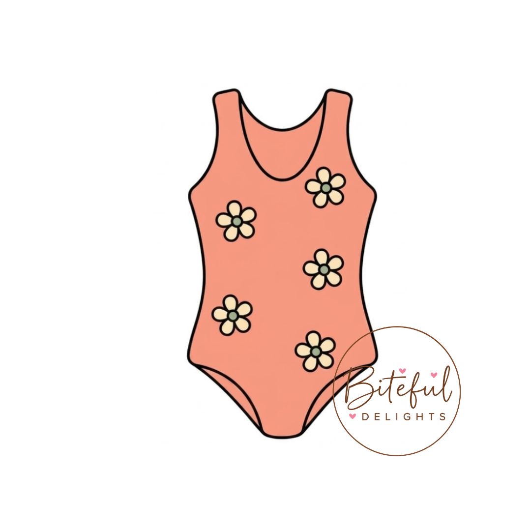 Girls Swim Suit Cookie Cutter & Stamp Set