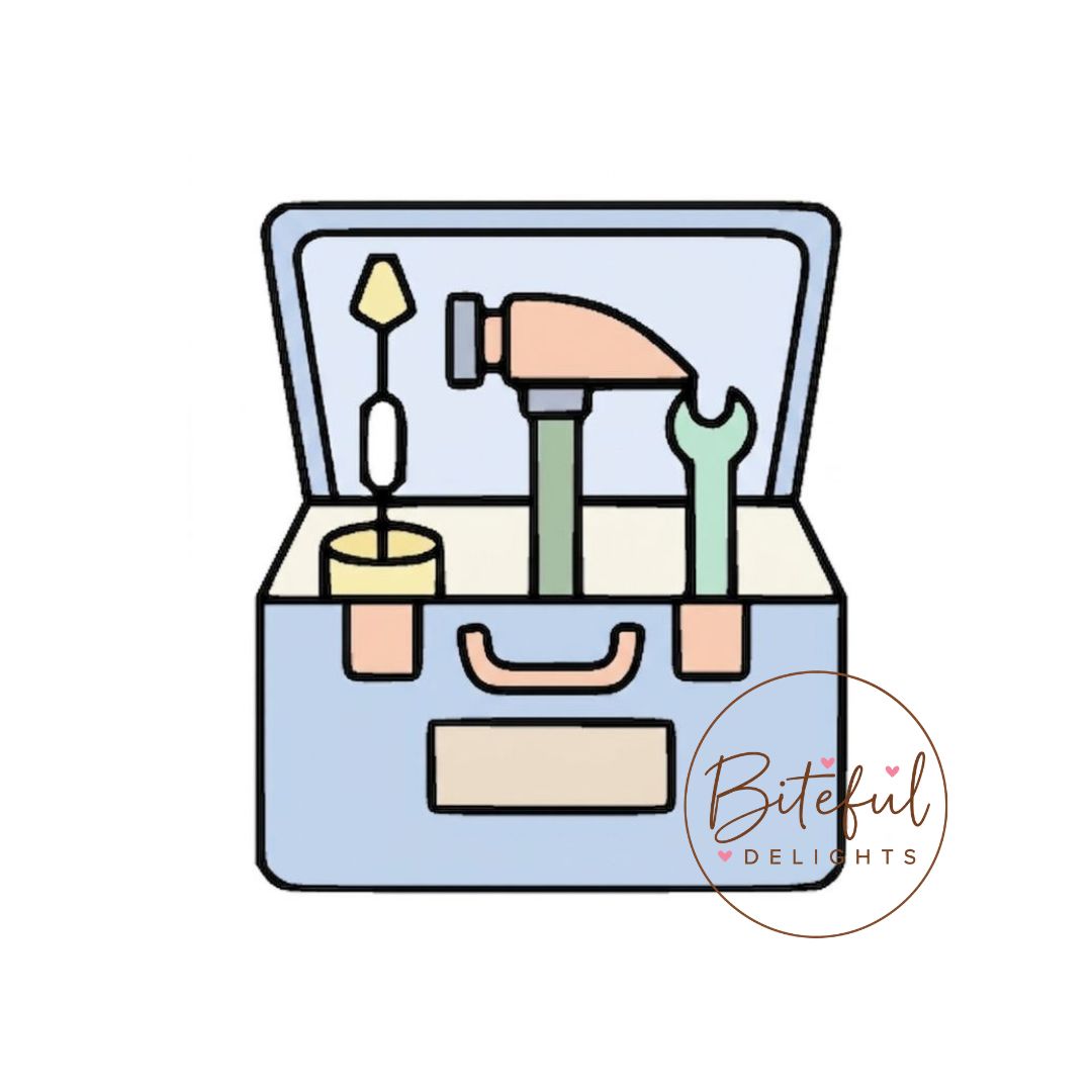 Handy Toolbox Cookie Cutter & Stamp Set