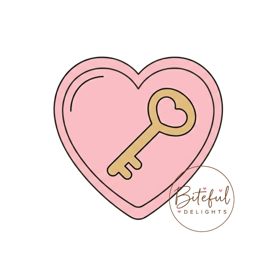 Key To My Heart Cookie Cutter & Stamp Set
