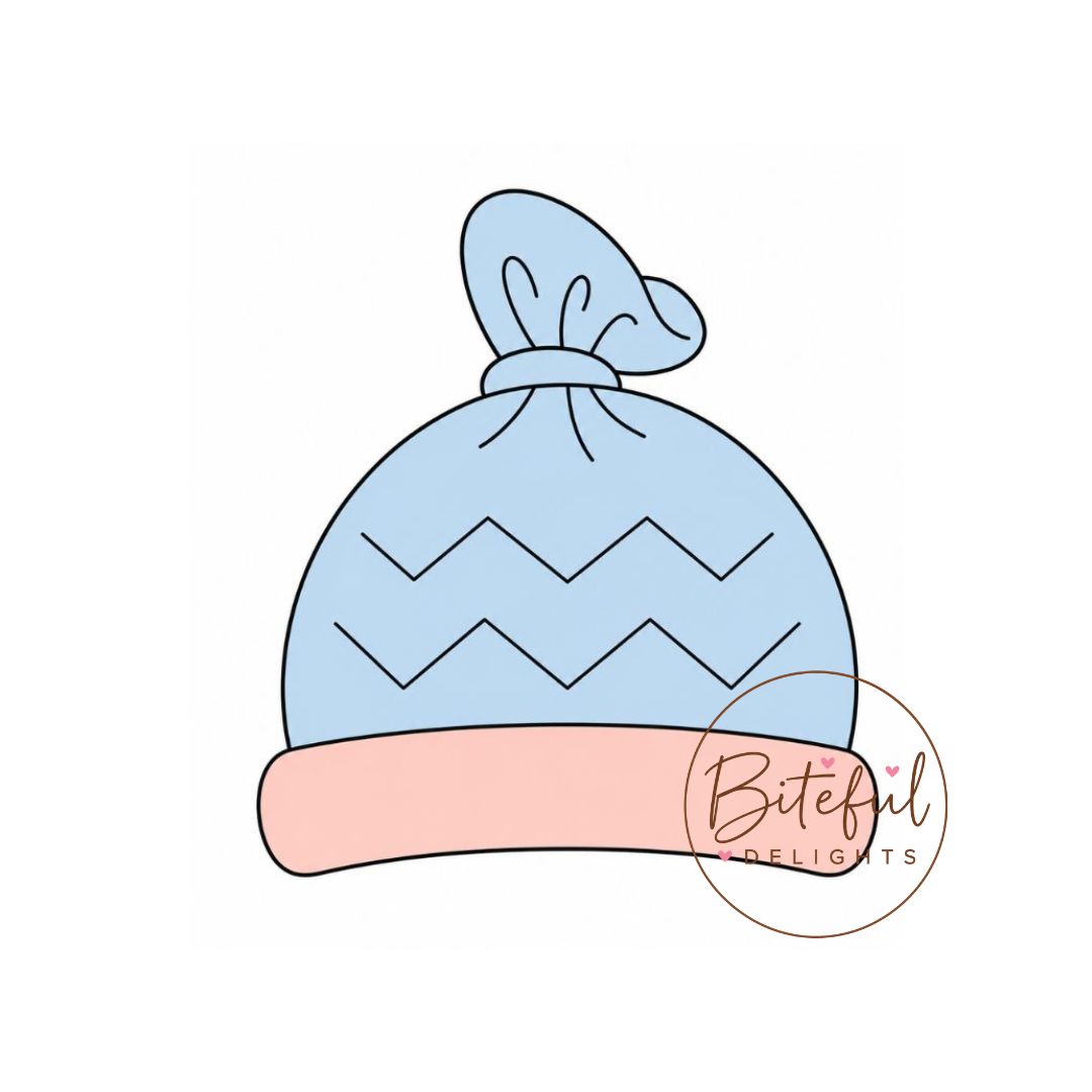 Knotted Baby Beanie Cookie Cutter & Stamp Set
