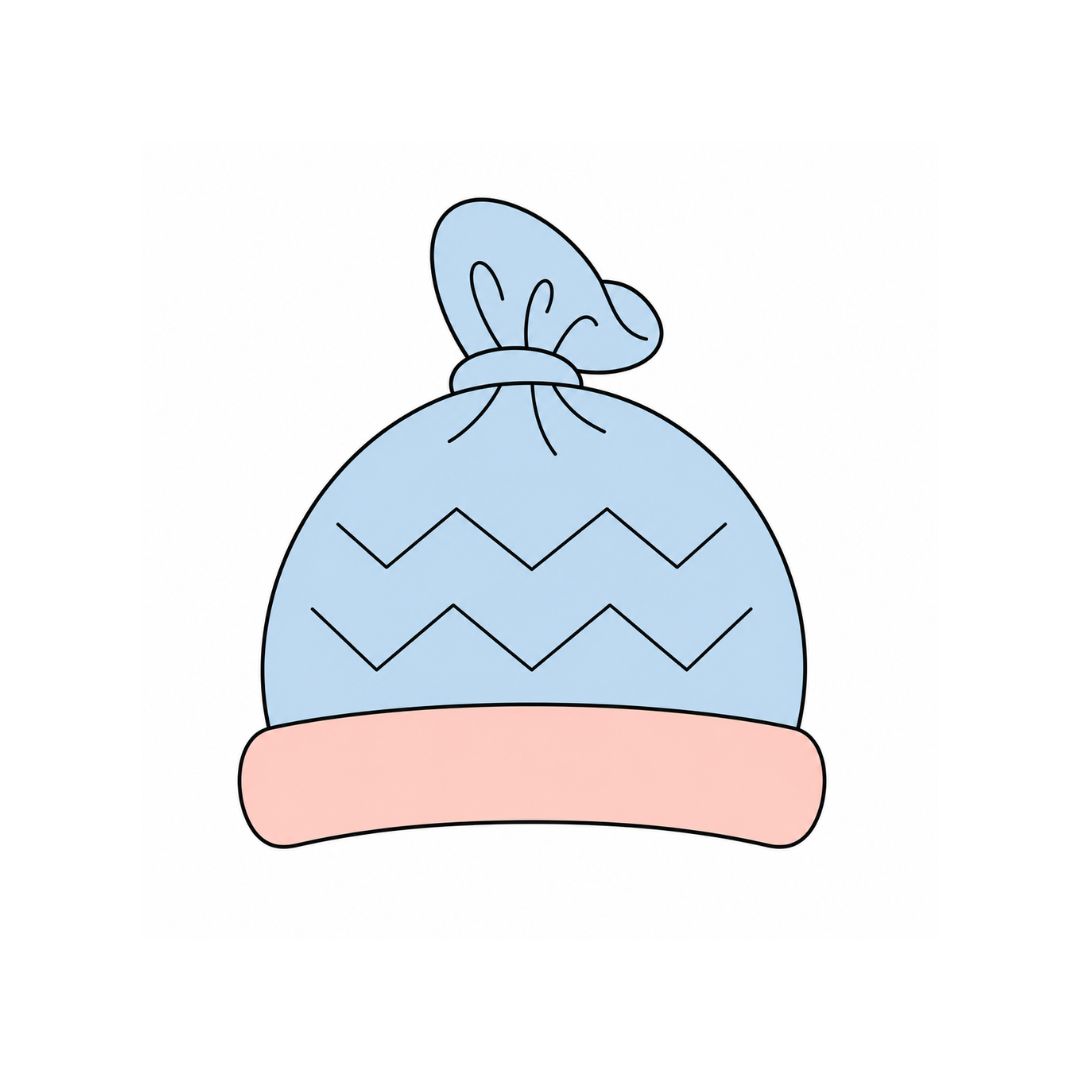 Knotted Baby Beanie Cookie Cutter & Stamp Set