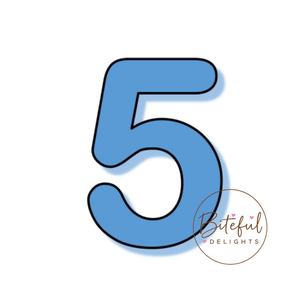 Number 5 Cookie Cutter