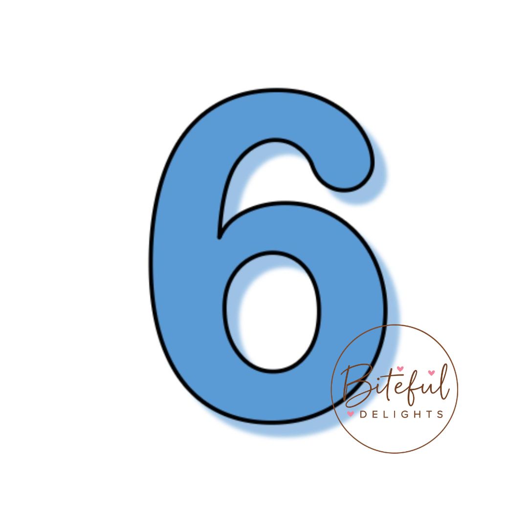 Number 6 Cookie Cutter
