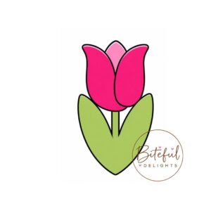 Petal Blossom Tulip Cookie Cutter & Stamp Set