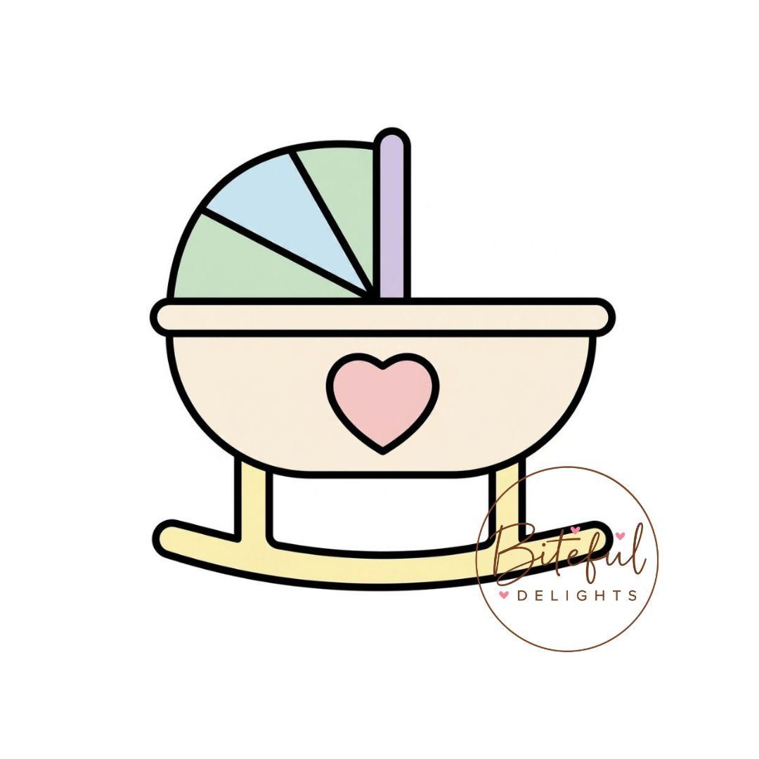 Rocking Cradle Cookie Cutter & Stamp Set
