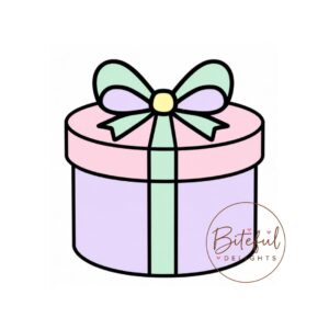 Round Gift Box Cookie Cutter & Stamp Set
