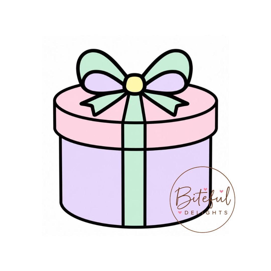 Round Gift Box Cookie Cutter & Stamp Set