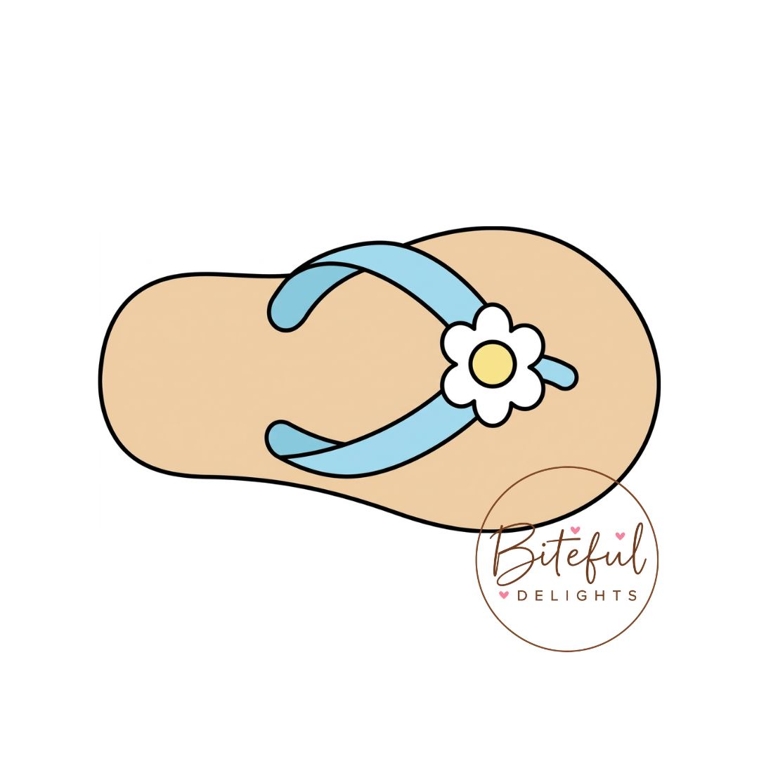 Sandy Flip Flop Cookie Cutter & Stamp Set