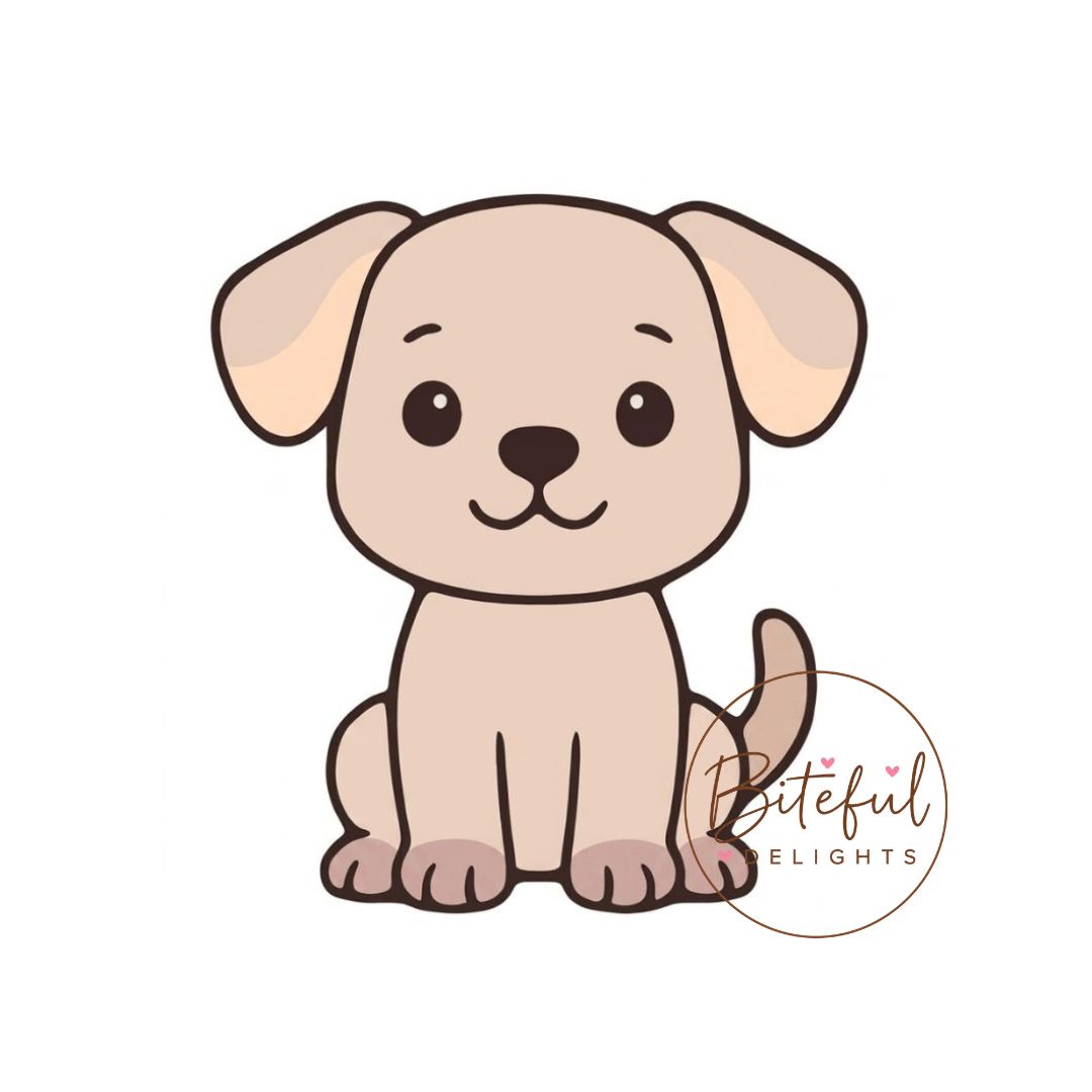 Sitting Puppy Cookie Cutter & Stamp Set
