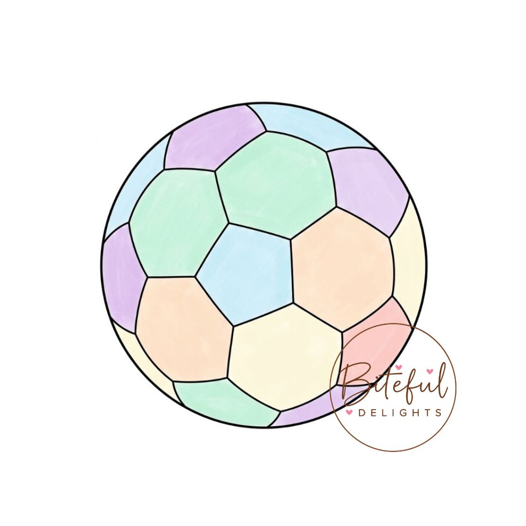 Soccer Ball Cookie Cutter & Stamp Set
