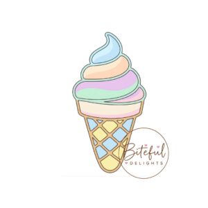Soft Serve Cookie Cutter & Stamp Set