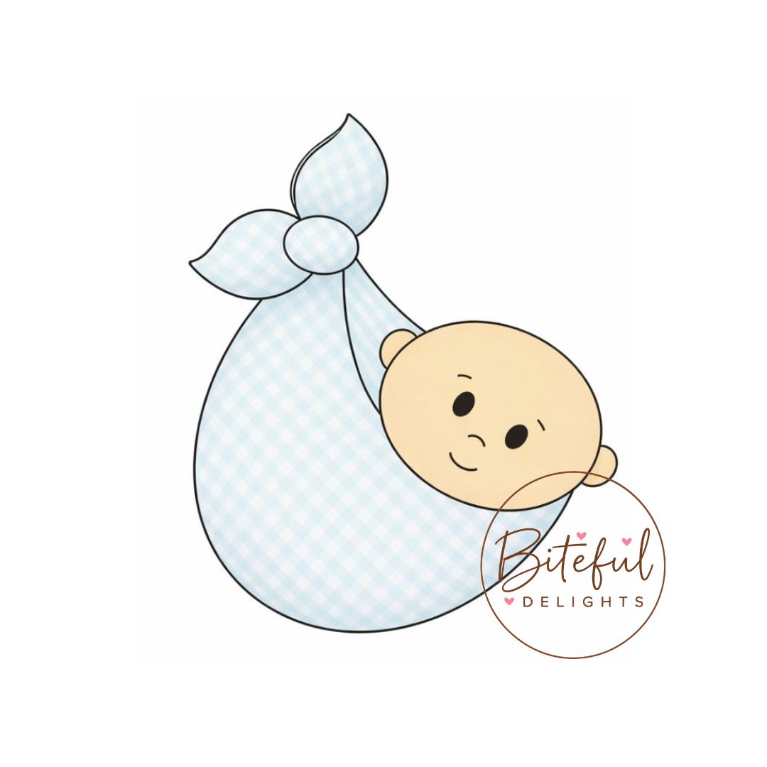 Swaddled Baby Cookie Cutter & Stamp Set