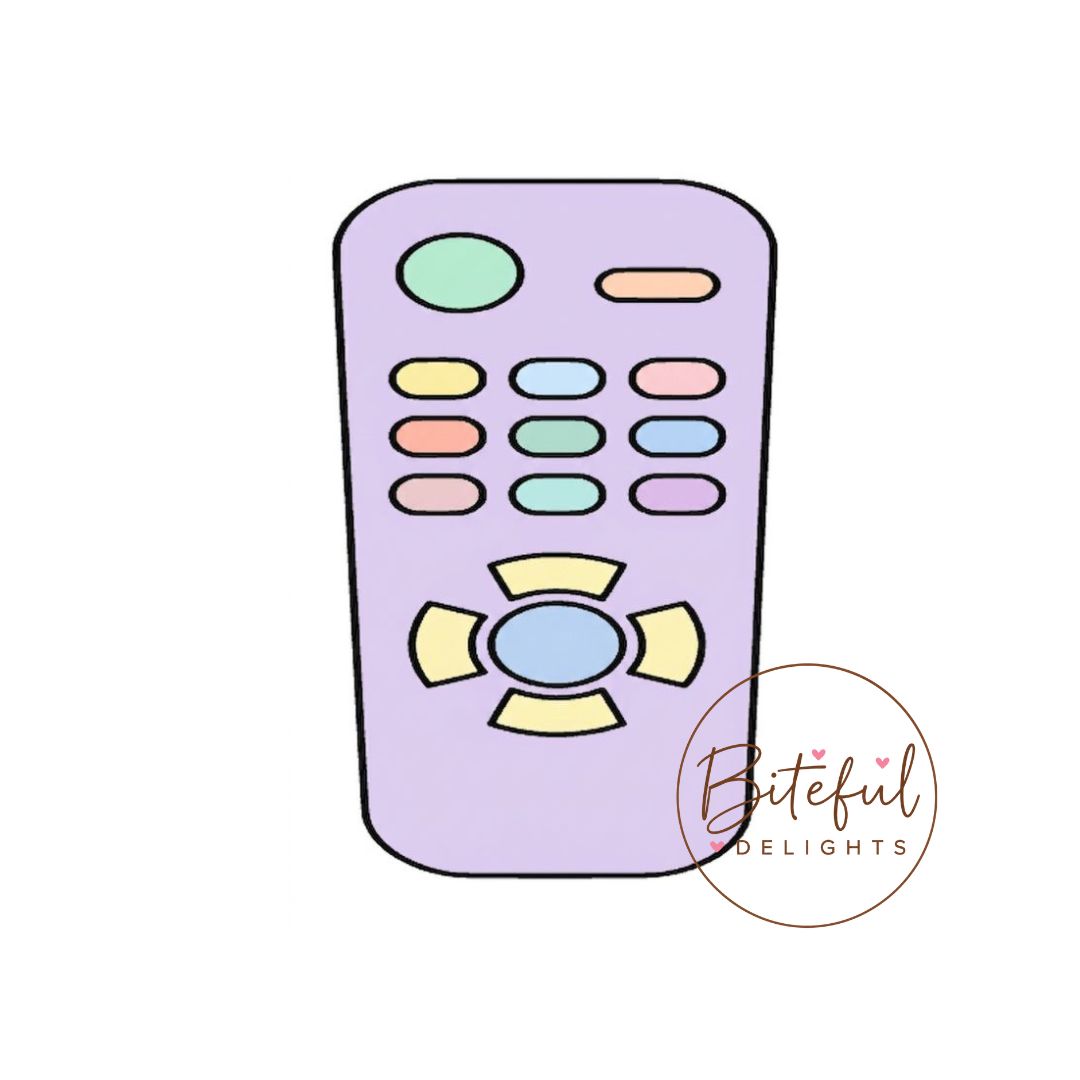 TV Remote Cookie Cutter & Stamp Set