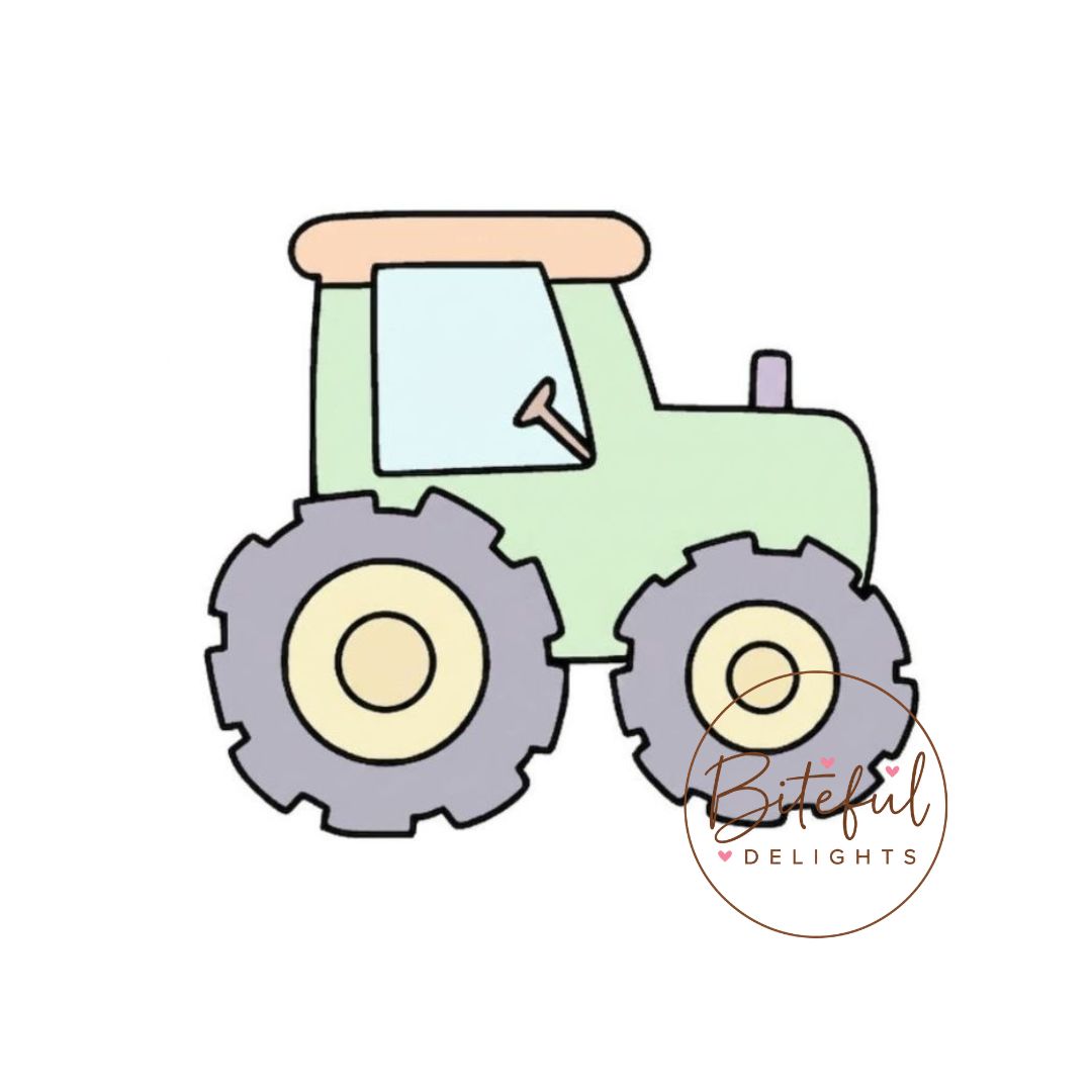 Tractor Cookie Cutter & Stamp Set