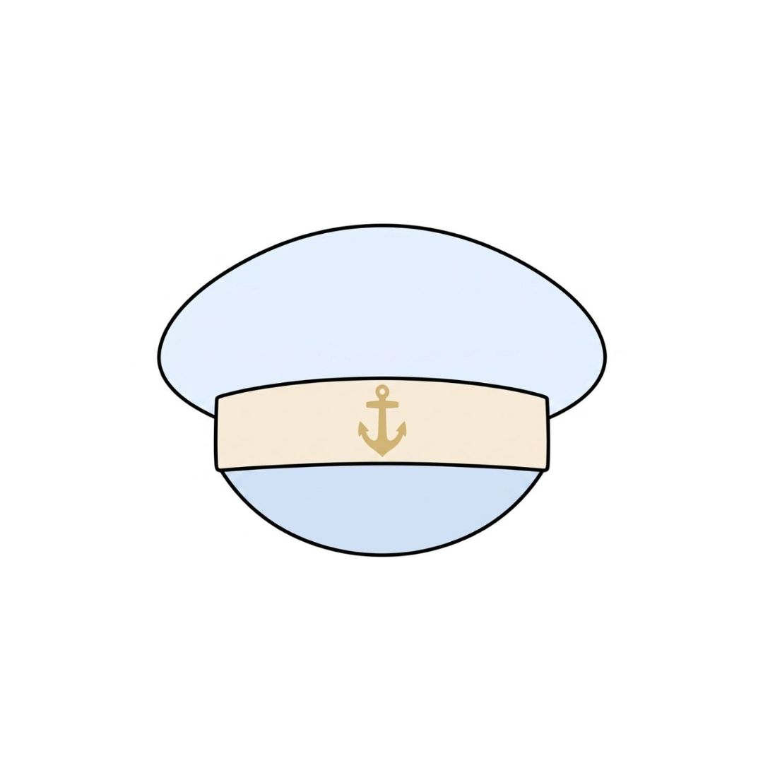 Sailor Hat Cookie Cutter & Stamp Set