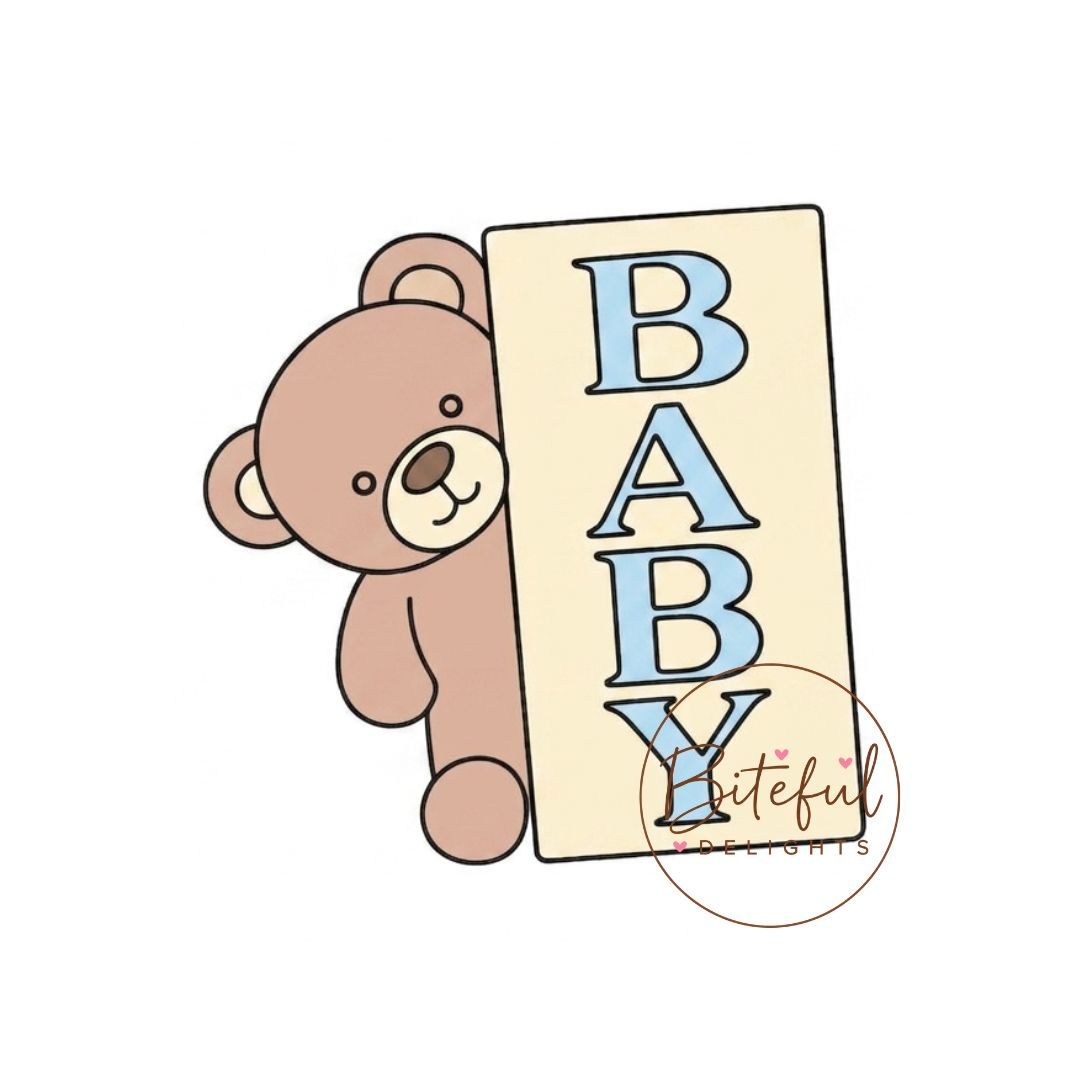 Bay Bear Plaque Cookie Cutter & Stamp Set