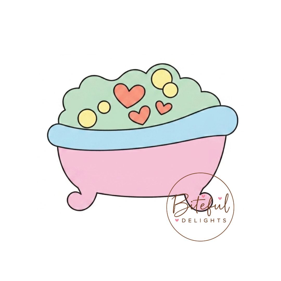 Bubble Bathtub Cookie Cutter & Stamp Set