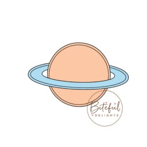 Planet Saturn Cookie Cutter & Stamp Set