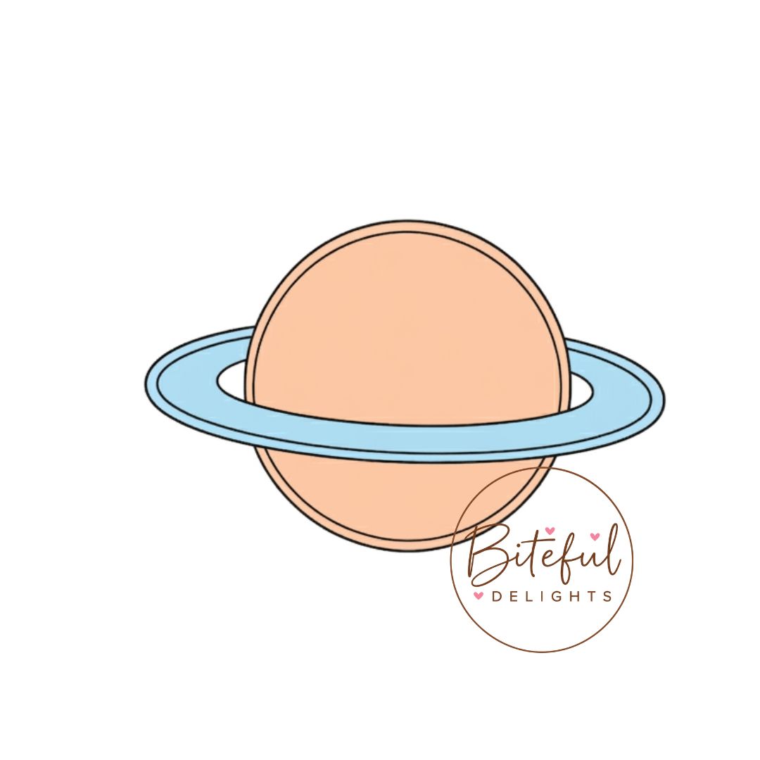 Planet Saturn Cookie Cutter & Stamp Set