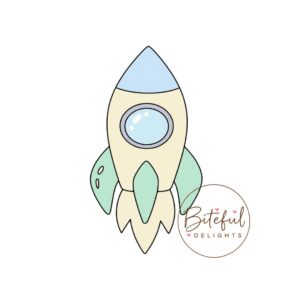 Space Rocket Cookie Cutter & Stamp Set